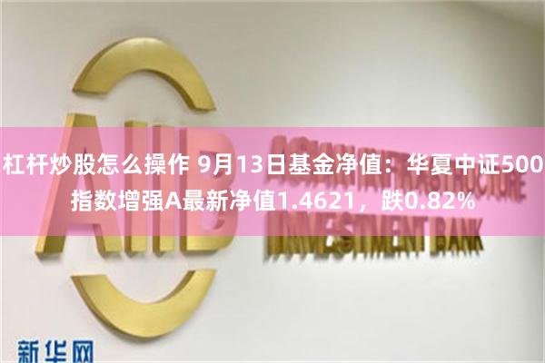 杠杆炒股怎么操作 9月13日基金净值：华夏中证500指数增强A最新净值1.4621，跌0.82%