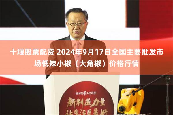 十堰股票配资 2024年9月17日全国主要批发市场低辣小椒（大角椒）价格行情