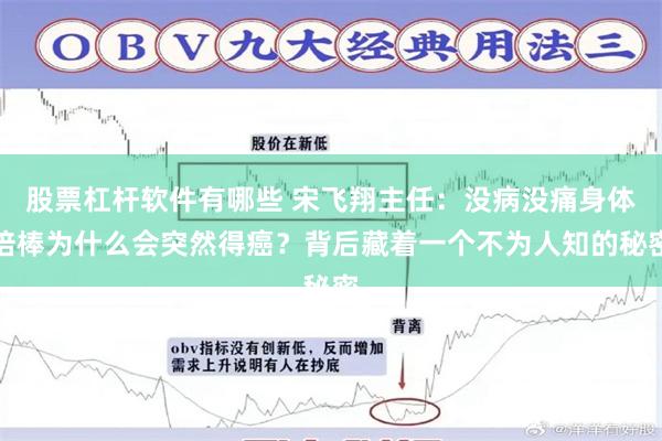 股票杠杆软件有哪些 宋飞翔主任：没病没痛身体倍棒为什么会突然得癌？背后藏着一个不为人知的秘密