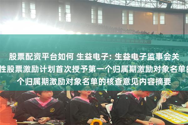 股票配资平台如何 生益电子: 生益电子监事会关于公司2024年限制性股票激励计划首次授予第一个归属期激励对象名单的核查意见内容摘要